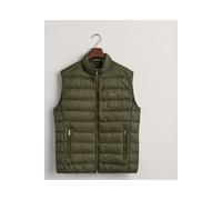 Steppweste GANT "LIGHT GILET" Gr. M, grün (racing green) Herren Westen Steppwesten im Streifen-Stepp-Look (97164269-M)