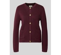 GANT Regular Fit Strickjacke aus reiner Baumwolle in Bordeaux, Größe XXL
