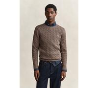 GANT Regular Fit Pullover aus reiner Baumwolle in Taupe, Größe XL