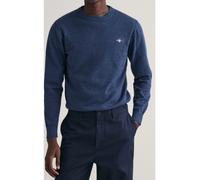 Gant Herren Classic Cotton C-Neck Pullover, Dark Jeansblue Melange, M