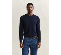 GANT Regular Fit Strickpullover RundhalsEvening Blue, Einfarbig