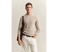 GANT Regular Fit Strickpullover RundhalsOat, Einfarbig