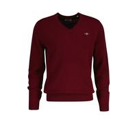 GANT Regular Fit Strickpullover V-Ausschnittrot, Einfarbig