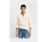 GANT Regular Fit Strickpullover Zipcream, Einfarbig