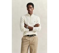 Gant Herren Cotton Cable Half Zip Pullover, Cream, L EU