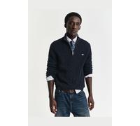 Gant Herren Cotton Cable Half Zip Pullover, Evening Blue, M EU
