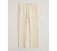 GANT Regular Fit Striped Linen Drawstring Pants Faded Beige Beige L