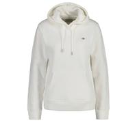 Sweatshirt GANT "REL SHIELD HOODIE" Gr. XS, beige (eggshell) Damen Sweatshirts mit GANT-Stickerei auf der Brust (47619225-XS)