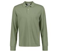 GANT Herren Poloshirt - REGULAR SHIELD LONGSLEEVE PIQUE RUGGER, Langarm, Logo Grün (Kalamta Green) XL