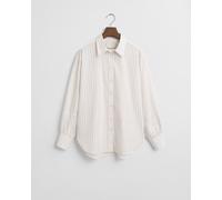 GANT Damen Relaxed Fit Bluse mit Streifen und voluminösen Ärmeln (38)