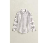 GANT - Relaxed Fit Classic Popeline-Bluse mit Streifen deep brown - Gr. - 42
