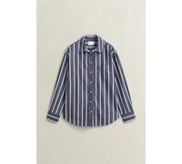 GANT - Relaxed Fit Classic Popeline-Bluse mit Streifen EVENING BLUE - Gr. - 36