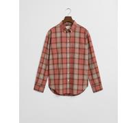 Gant Damen Flanellbluse aus Baumwolle und Viskose, rost, Gr. 38