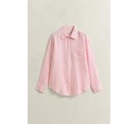GANT Damen Relaxed Fit Leinen Bluse mit Streifen (44) BRIGHT FUSCHIA
