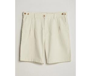 GANT Relaxed Light Canvas Pleated Shorts Sand Beige W32