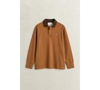 GANT - Rugger mit Cordkragen caramel brown - Gr. - L