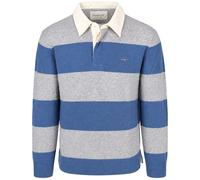 Gant Rugger Poloshirt Lammwolle Blue Grey - Größe L Blau L