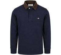 Gant Rugger Shield Corduroy Polo Navy - Größe 4XL Dunkelblau 4XL