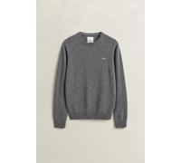 GANT Herren Strickpullover - SUPERFINE LAMBSWOOL C-NECK, Rundhals, Wolle Dunkelgrau / 2XL XXL Grau