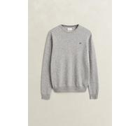 GANT - Rundhalspullover aus Lambswool grey melange - Gr. - XXXL