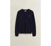 GANT - Rundhalspullover aus Lambswool marine - Gr. - M