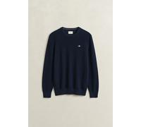 GANT - Rundhalspullover aus strukturierter Baumwolle Blau - Gr. - XL
