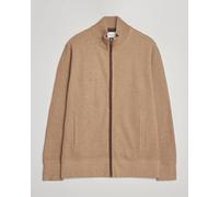 GANT Sacker Rib Full Zip Khaki Melange Beige L