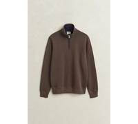 GANT - Sacker Rib Sweatshirt mit Reißverschlusskragen shadow brown - Gr. - M