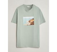 GANT Scenery Graphic Crew Neck T-Shirt Ceramic Grey Grün L