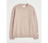 GANT Scottish Wool Knitted Crew Neck Sweater Khaki Melange Beige M