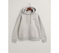 GANT Damen Shield Hoodie Kapuzenpullover, Light Grey Melange, L EU