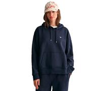GANT Kapuzenpullover Shield Hoodie Damen Gr. L mit GANT-Stickerei Evening Blau