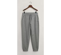 GANT Shield Regular Fit Jogginghose grau, Melange