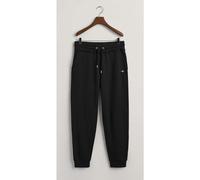 GANT Herren Sweathose - REGULAR SHIELD SWEATPANTS, Jogginghose, Cotton-Mix, Logo Schwarz 2XL
