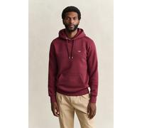 GANT Shield Regular Fit Kapuzen Sweatshirt dunkelrot, Einfarbig