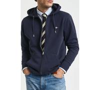 GANT Regular Fit Kapuzen Sweatshirt blau, Einfarbig