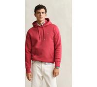 GANT Shield Regular Fit Kapuzen Sweatshirt rot, Einfarbig