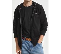 GANT Shield Regular Fit Kapuzen Sweatshirt schwarz, Einfarbig