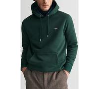 GANT Shield Regular Fit Kapuzen Sweatshirt Tartan Green, Einfarbig