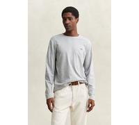 GANT Shield Regular Fit Longsleeve grau, Melange