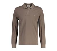 GANT Shield Regular Fit Longsleeve Poloshirt braun, Einfarbig