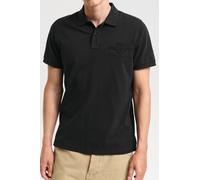 GANT Shield Regular Fit Longsleeve Poloshirt schwarz, Einfarbig
