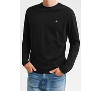GANT Herren Longsleeve REGULAR SHIELD LS, Rundhals, Baumwolle, Schwarz, 4XL