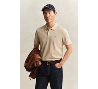 GANT Shield Regular Fit Poloshirt Kurzarm Oat Beige