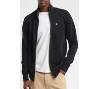 GANT Regular Fit Sweatjacke mit Stehkragen Modell 'Gield' in Black, Größe XXXL