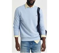 GANT Shield Regular Fit Sweatshirt Rundhals Fresh Blue, Einfarbig