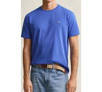 GANT Shield Regular Fit T-Shirt Rundhals blau, Einfarbig