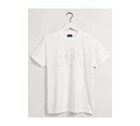 Gant Herren REG Tonal Shield SS T-Shirt, Eggshell, XL