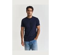 GANT Herren REG Tonal Shield SS T-Shirt, Evening Blue, XL