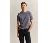 GANT Shield Regular Fit T-Shirt Rundhals grau, Einfarbig